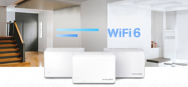 Mercusys Halo H80X, réseau Mesh Wi‑Fi 6