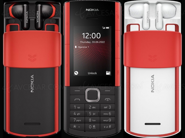 Mobile Nokia 5710 XpressAudio, avec écouteurs True Wireless intégrés