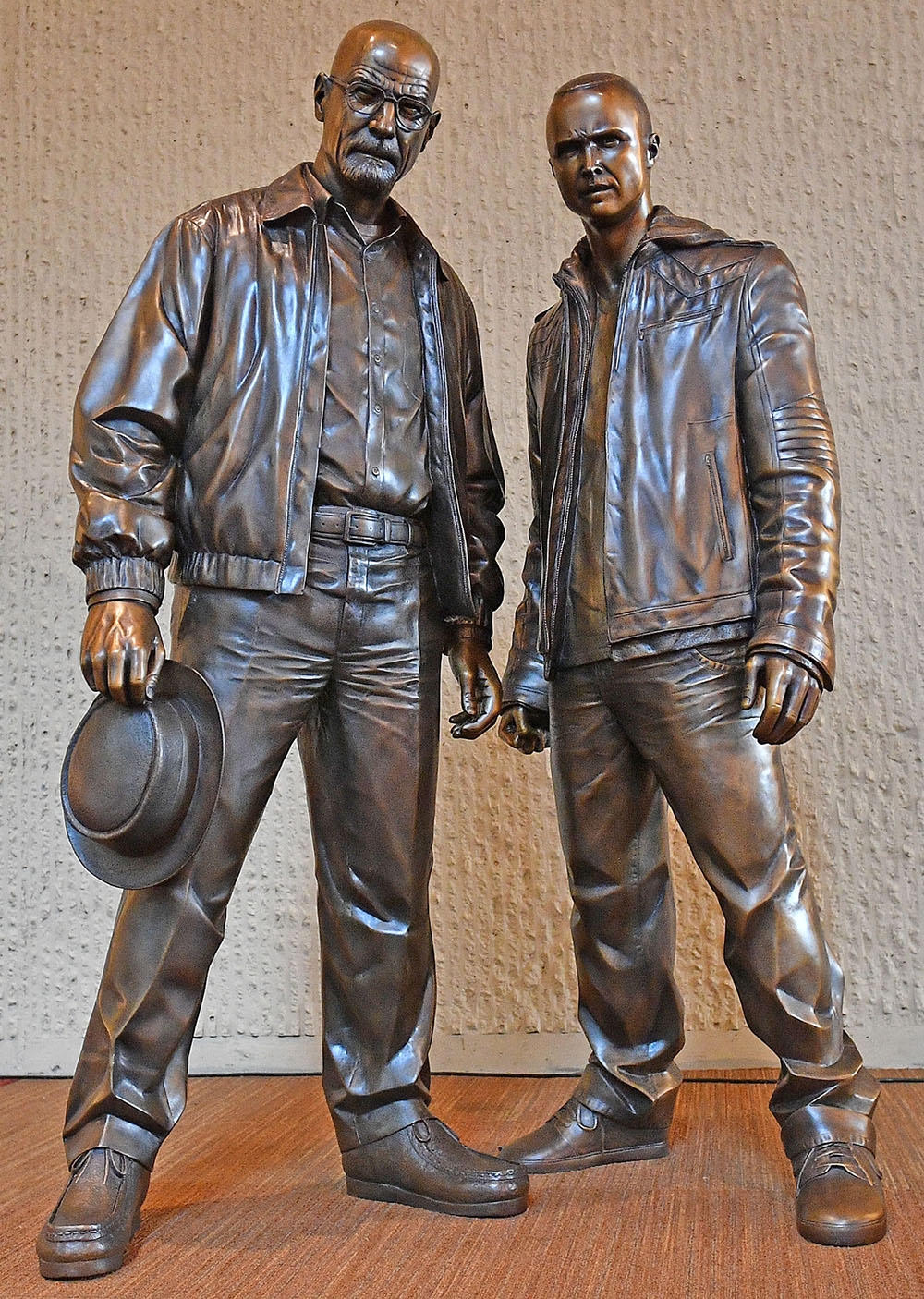 Statues Breaking Bad à Albuquerque, du bronze pour Eisenberg et&nbsp;Pinkman