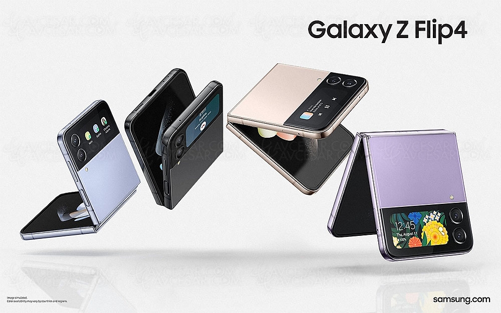 Samsung Galaxy&nbsp;Z Flip&nbsp;4 pliable, peu de changements, toujours aussi&nbsp;pratique