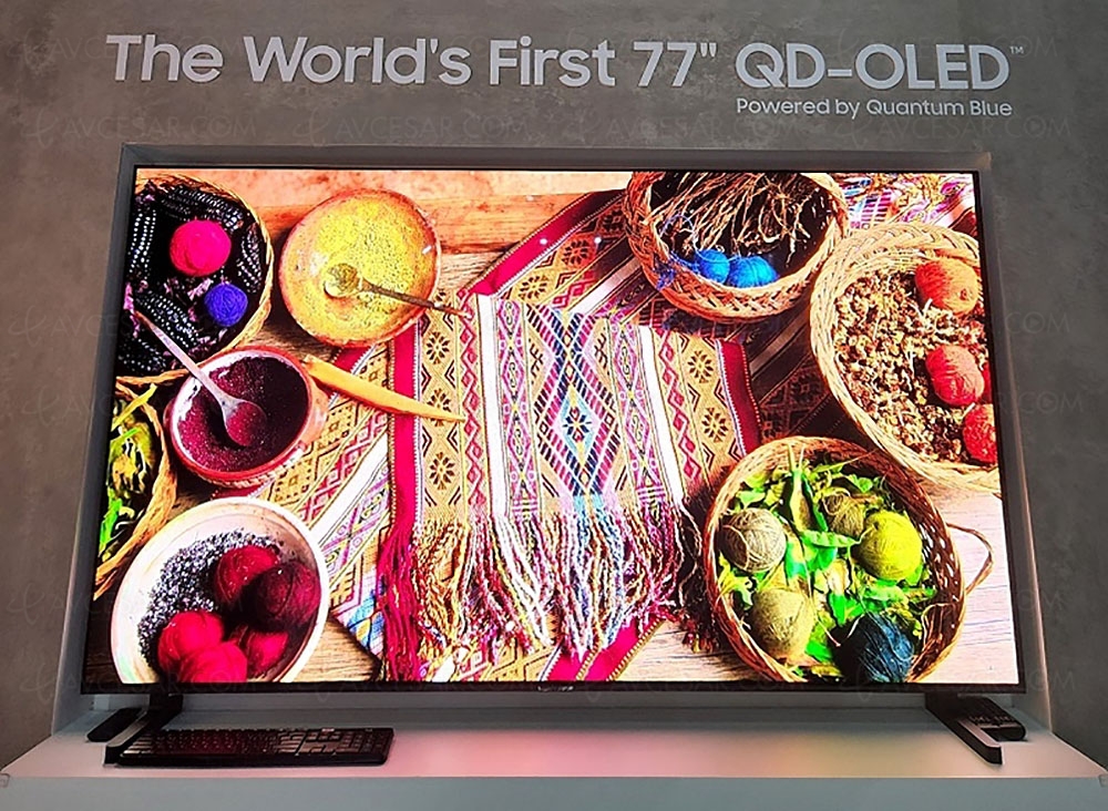 Panneau TV QD Oled Samsung&nbsp;Display&nbsp;77'' dévoilé à&nbsp;la conférence IMID&nbsp;2022
