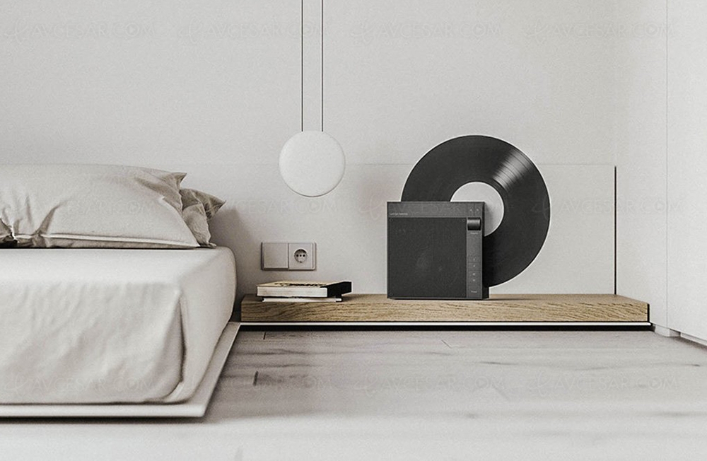 Platine vinyle ou la verticale du&nbsp;fou&nbsp;(concept)