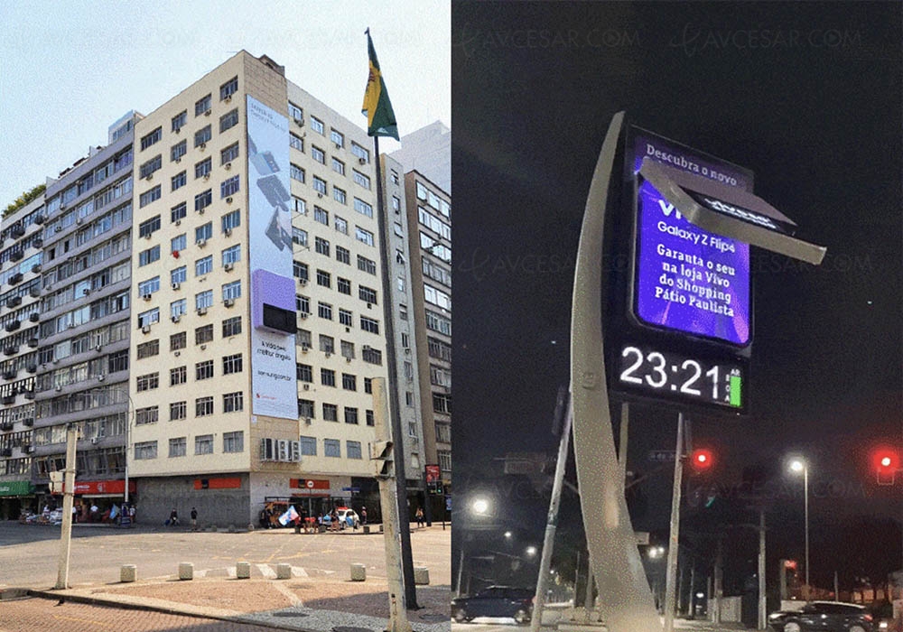 Samsung Galaxy Z&nbsp;Flip géants&nbsp;au&nbsp;Brésil