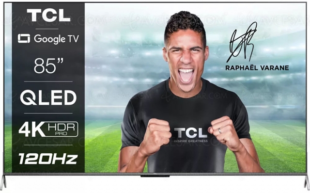 TV Ultra HD 4K TCL 85C735 : diagonale 216 cm à 1 590 €, prix hyper attractif pour cet énorme TV