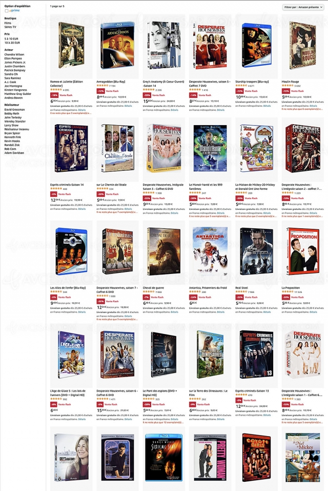 Amazon DVD/Blu-Ray/4K Ultra HD, jusqu'à ‑50% de remise sur 103 coffrets