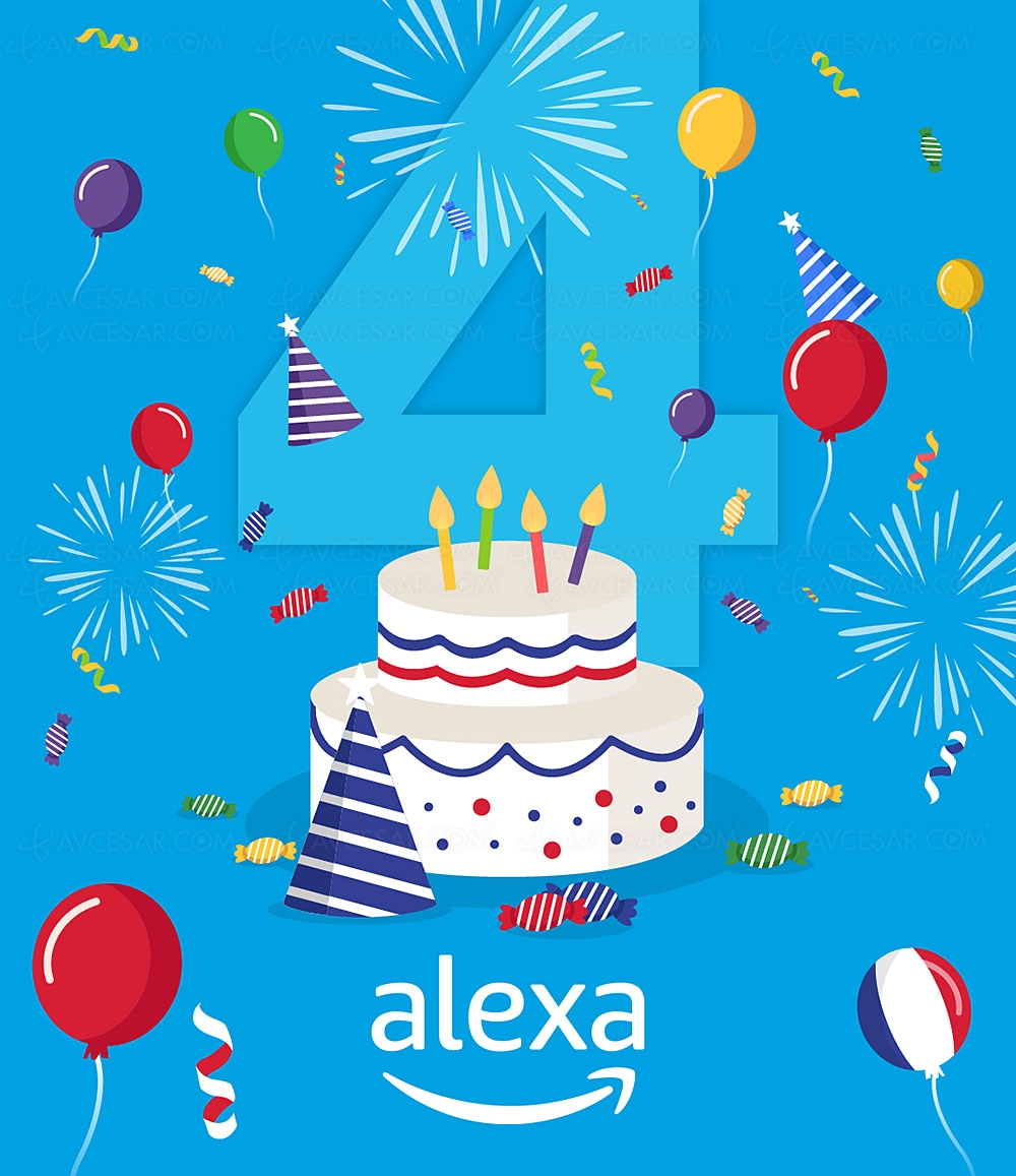 Alexa vous offre des cadeaux pour son 4e&nbsp;anniversaire