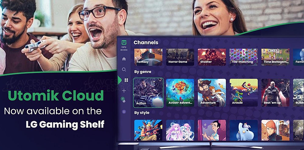 Utomik Cloud sur Smart&nbsp;TV&nbsp;LG