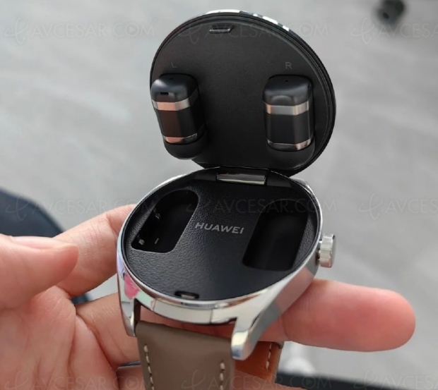 Smartwatch Huawei Watch Buds avec des écouteurs dedans…