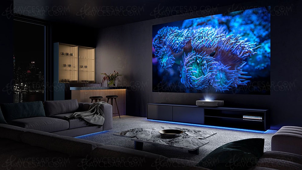Laser Cinéma Hisense PL1 Ultra&nbsp;HD&nbsp;4K&nbsp;: ultra courte focale, Dolby Atmos, Vidaa&nbsp;U6,&nbsp;Alexa…