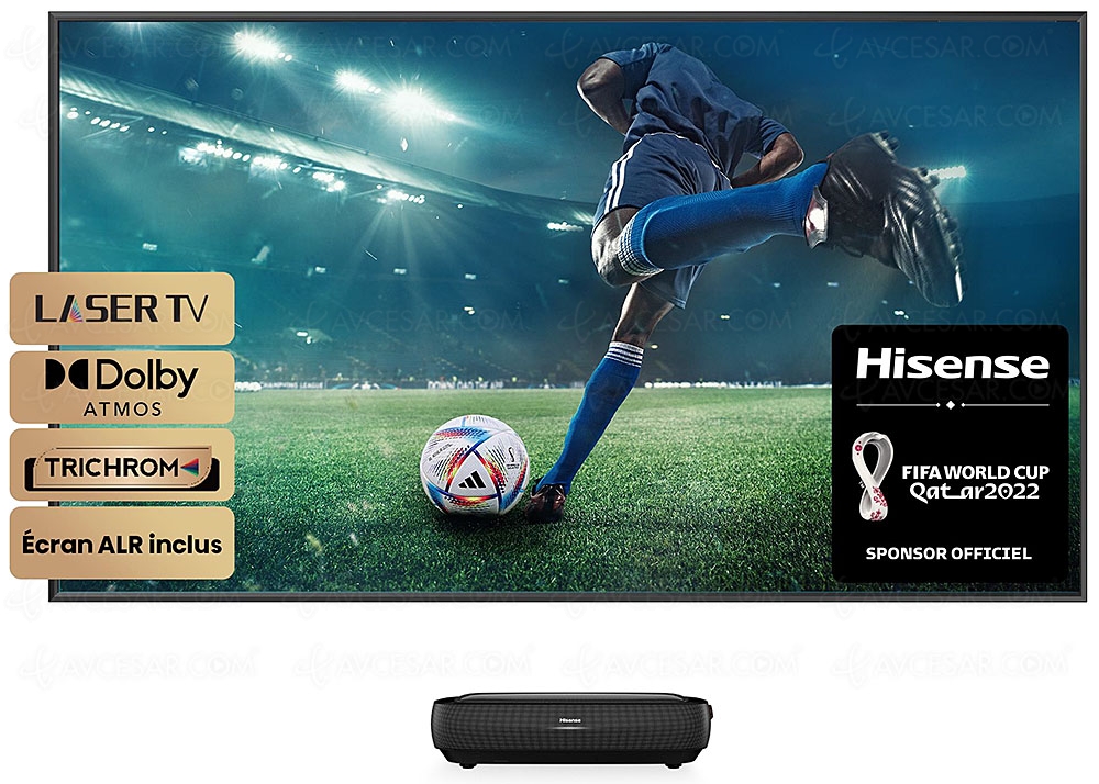 CES 23 > Laser TV Hisense&nbsp;L9H TriChroma UHD&nbsp;4K, 107%&nbsp;Rec.2020 et HDR&nbsp;Dolby&nbsp;Vision