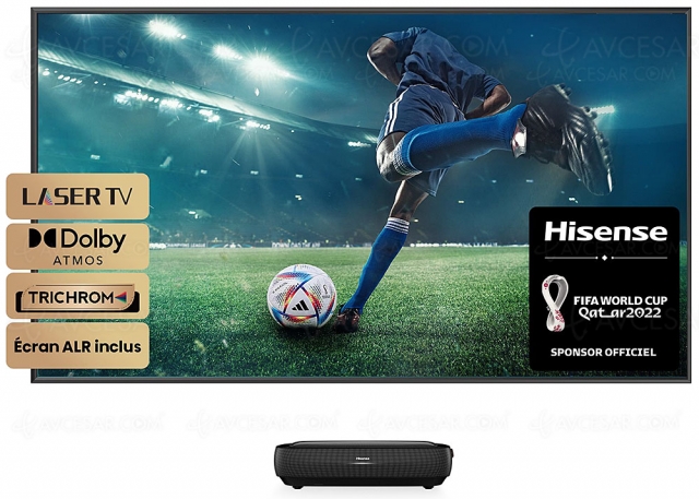 CES 23 > Laser TV Hisense L9H TriChroma UHD 4K, 107% Rec.2020 et HDR Dolby Vision