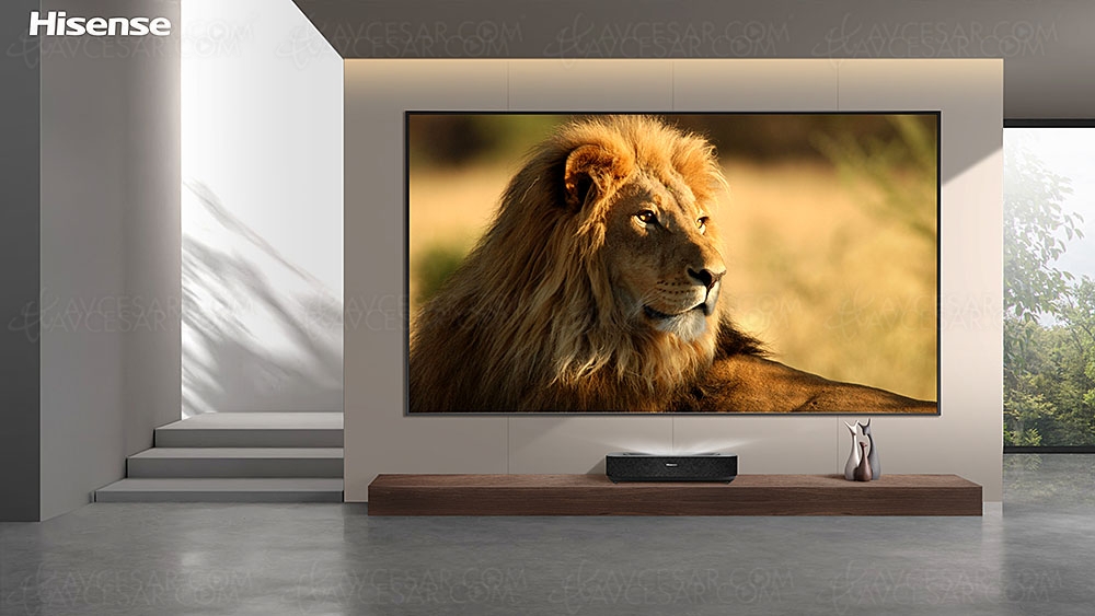 CES 23 > Laser TV Hisense&nbsp;L5H Ultra&nbsp;HD 4K&nbsp;: HDR Dolby Vision, Dolby Atmos,&nbsp;Alexa…