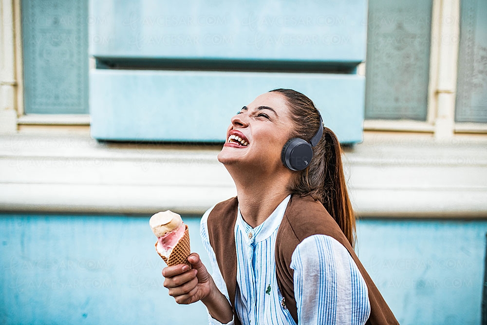 JVC HA-S36W, casque Bluetooth supra&#8209;aural