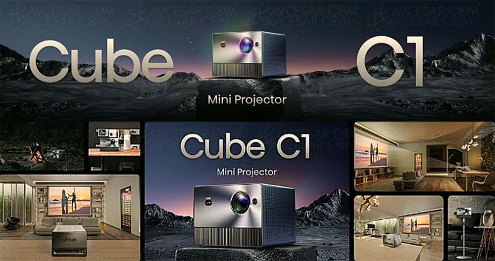 CES 23 > Hisense Cube C1 Trichroma Ultra HD 4K, vidéoprojection