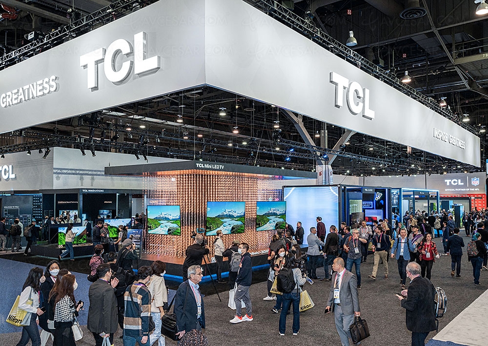 CES 23 > TV Mini LED TCL&nbsp;C845&nbsp;: du 55'' au&nbsp;98'' et&nbsp;2&nbsp;000&nbsp;zones au&nbsp;compteur