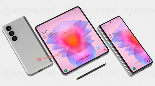 Samsung Galaxy Z Fold 5 plus lourd et plus épais ?
