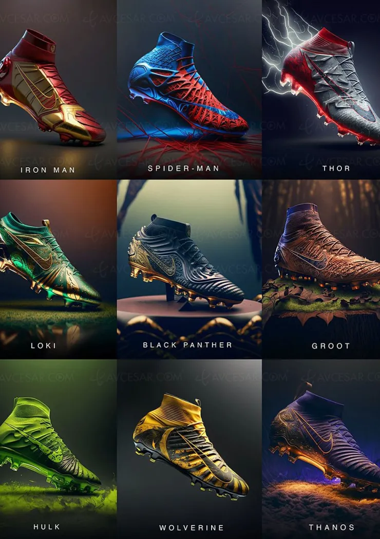 Chaussures de foot Nike x Marvel concept