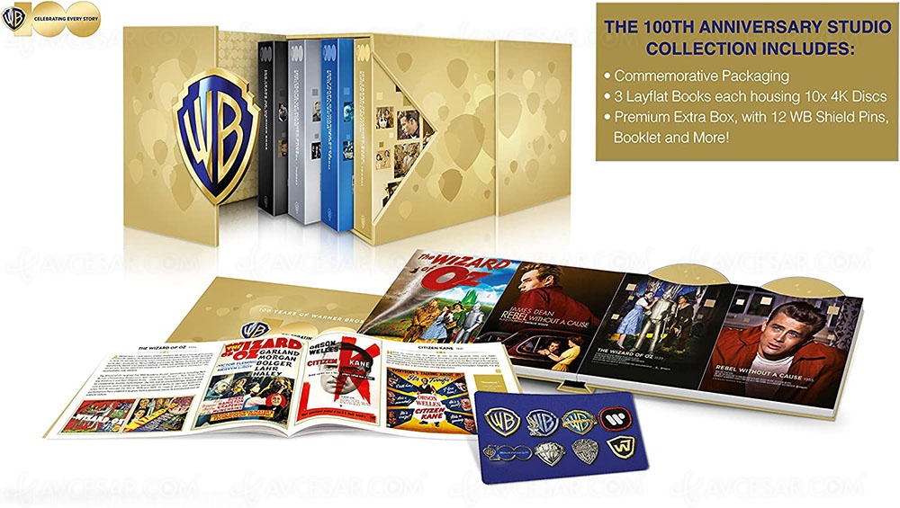 Impressionnant coffret 4K pour les 100 ans de la Warner le 18&nbsp;septembre