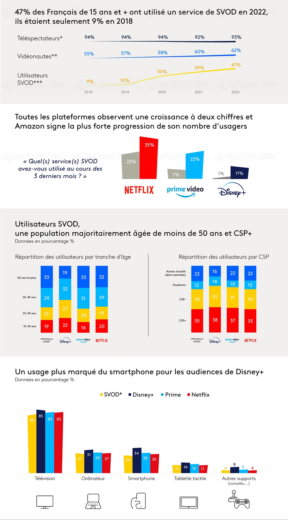 La moitié des Français friands de&nbsp;streaming