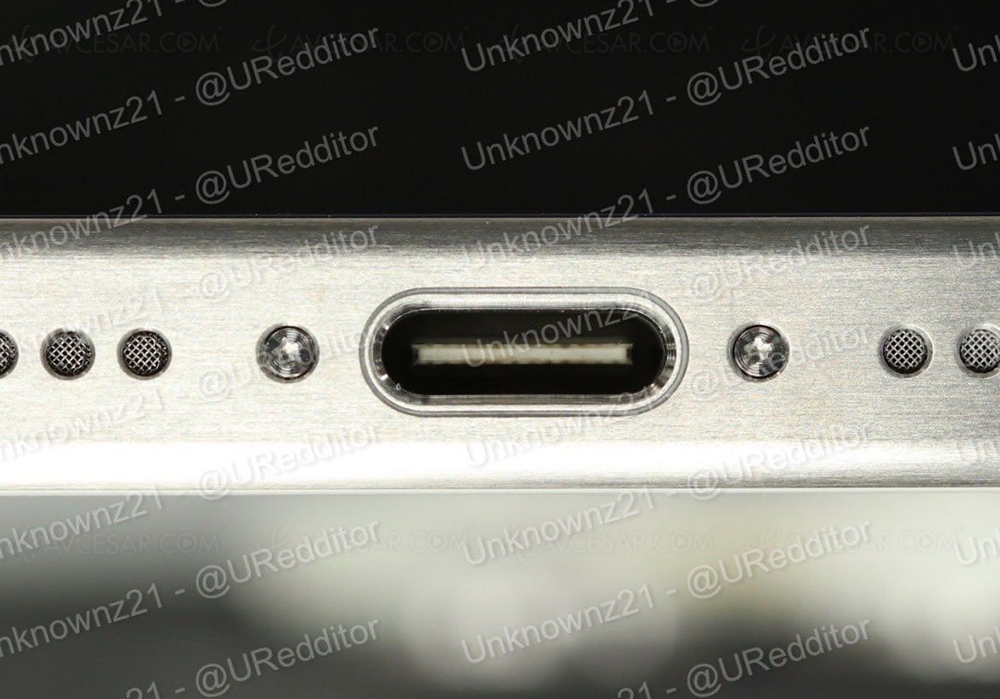 USB-C sur iPhone&nbsp;15, photo&nbsp;volée