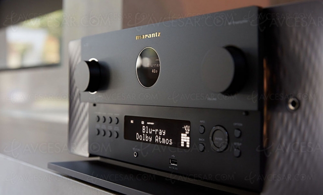 Marantz Cinema 40 : 9.4, Ultra HD 8K, Dirac Live, Alexa, Google Assistant, Siri, multiroom Heos, Auro 3D, Dolby Atmos, DTS:X, HDR Dolby Vision…