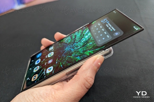 Smartphone Lenovo à écran enroulable (prototype)