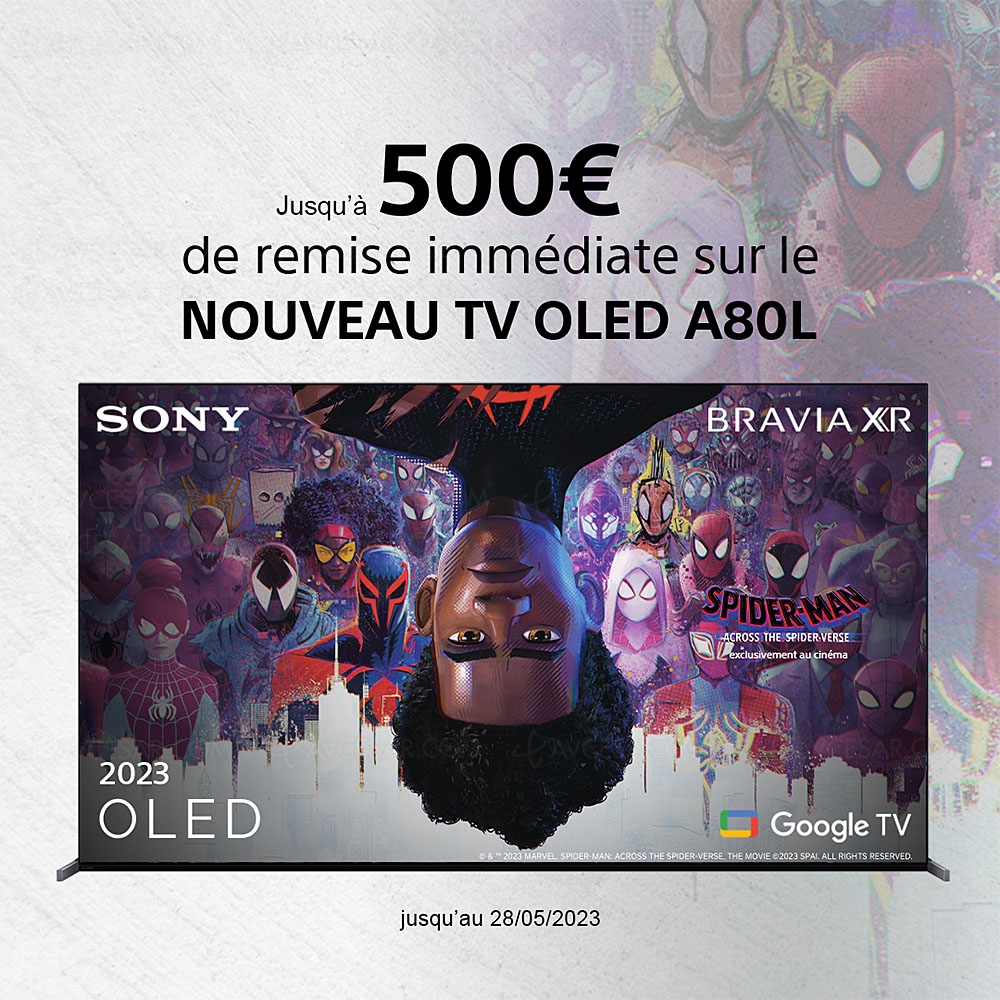 Offre TV Oled Sony&nbsp;A80L, jusqu'à 500&nbsp;€ de remise&nbsp;immédiate