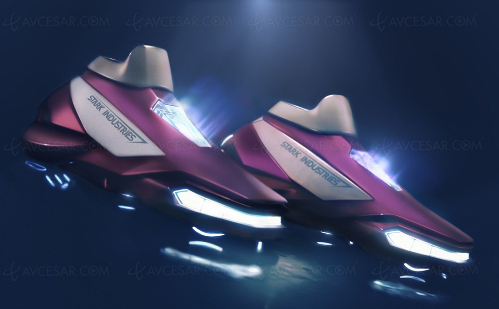 Sneakers Iron Man, concept à&nbsp;propulsion