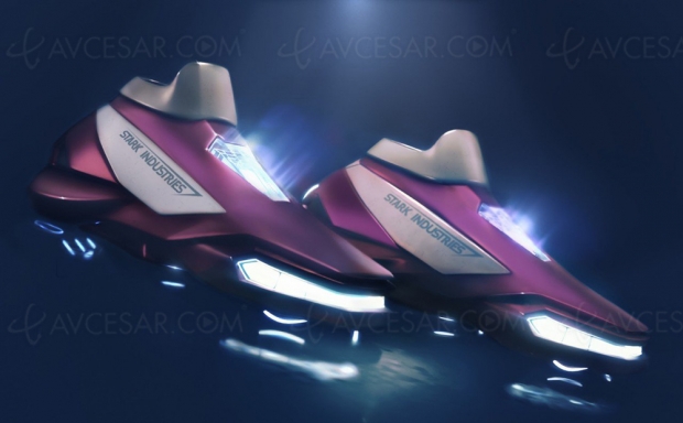 Sneakers Iron Man, concept à propulsion