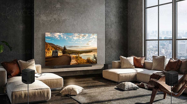 Samsung HW‑Q990C, barre de son Dolby Atmos 11.1.4/DTS:X et Q‑Symphony 3.0