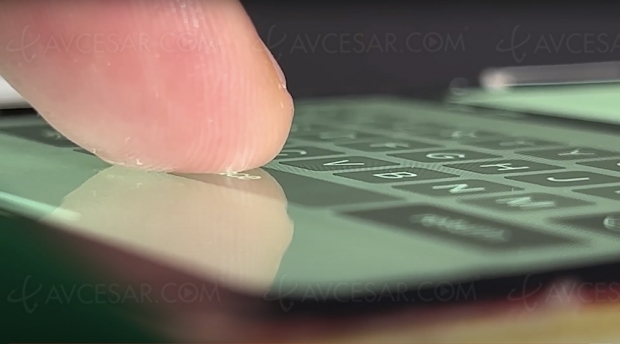 Smartphone de demain : un clavier qui émerge de l’écran !