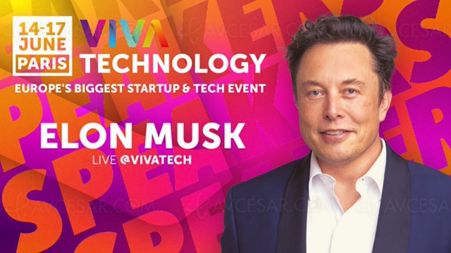 Elon Musk à Viva Tech et sur BFM Business aujourd'hui à 16 heures
