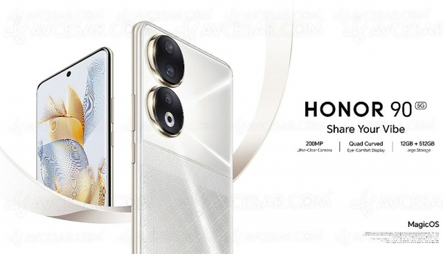 Smartphone Honor 90, milieu de gamme et fier de l’être