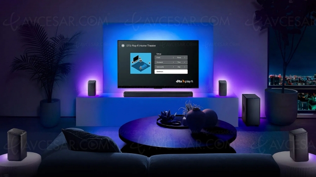IFA 23 > DTS Play-Fi Home Theater : compatible DTS:X et Dolby Atmos jusqu'à 12 canaux, sans‑fil