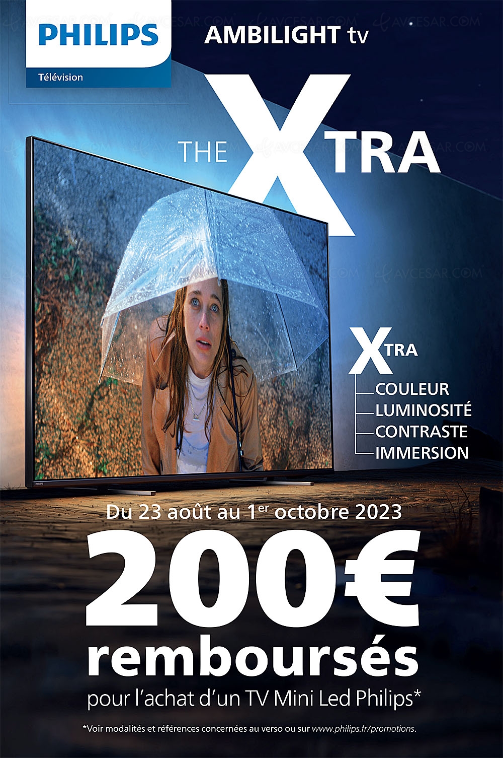 Offre de remboursement TV Mini&nbsp;LED Philips&nbsp;PML9008, 200&nbsp;€&nbsp;remboursés