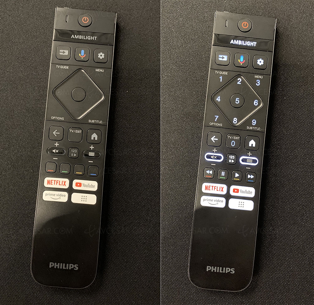 TV Philips OLED908, nouvelle télécommande astucieuse avec moins de boutons  mais toutes les touches