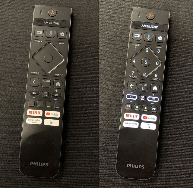 TV Philips OLED908, nouvelle télécommande astucieuse avec moins de boutons mais toutes les touches
