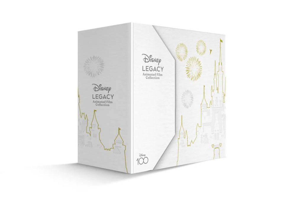 Coffret Legacy 100 ans Disney, 100 films d'animation Blu-Ray