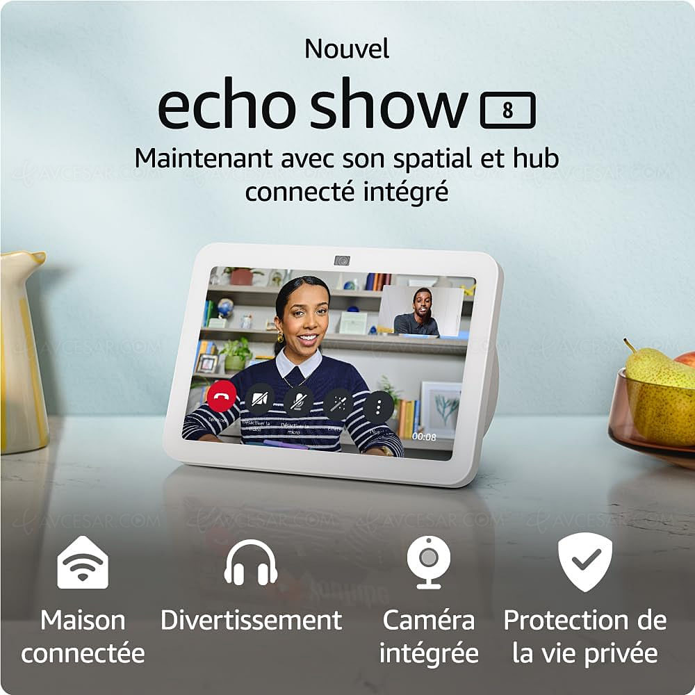 Amazon Echo Show&nbsp;8, écran connecté nouvelle&nbsp;génération