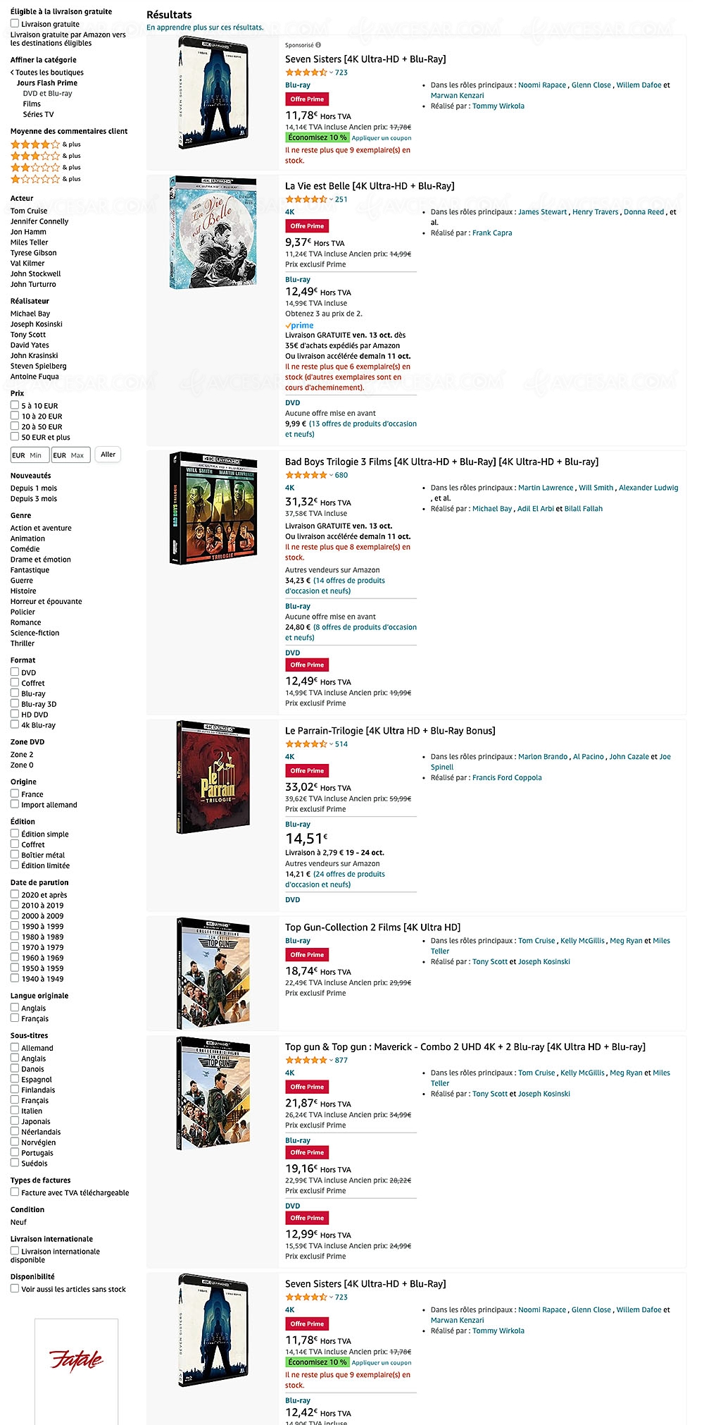 Promotion Flash Amazon Prime, 58&nbsp;coffrets 4K Ultra&nbsp;HD à petit&nbsp;prix