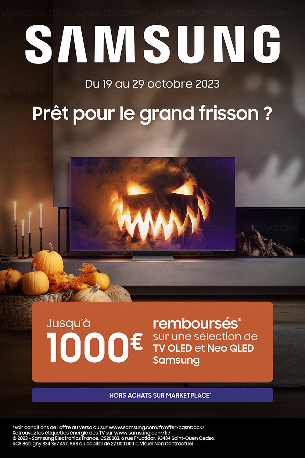 Offre de remboursement Samsung TV Oled et Neo&nbsp;QLED, jusqu'à 1&nbsp;000&nbsp;€&nbsp;remboursés