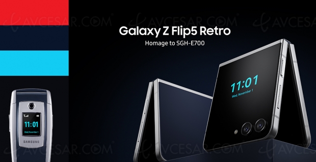 Galaxy Z Flip 5 Retro, en hommage au Samsung SGH‑E700 de 2003