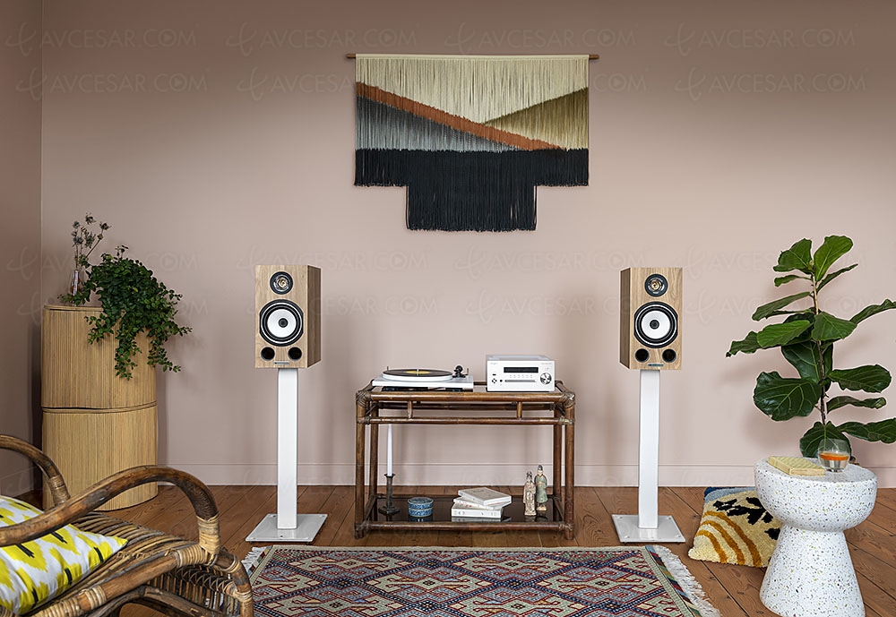 Enceintes Triangle Esprit&nbsp;EZ, nouvelle finition chêne&nbsp;clair