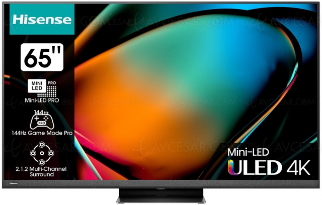 Test Hisense 65U8KQ, TV Mini LED Ultra HD 4K, en ligne