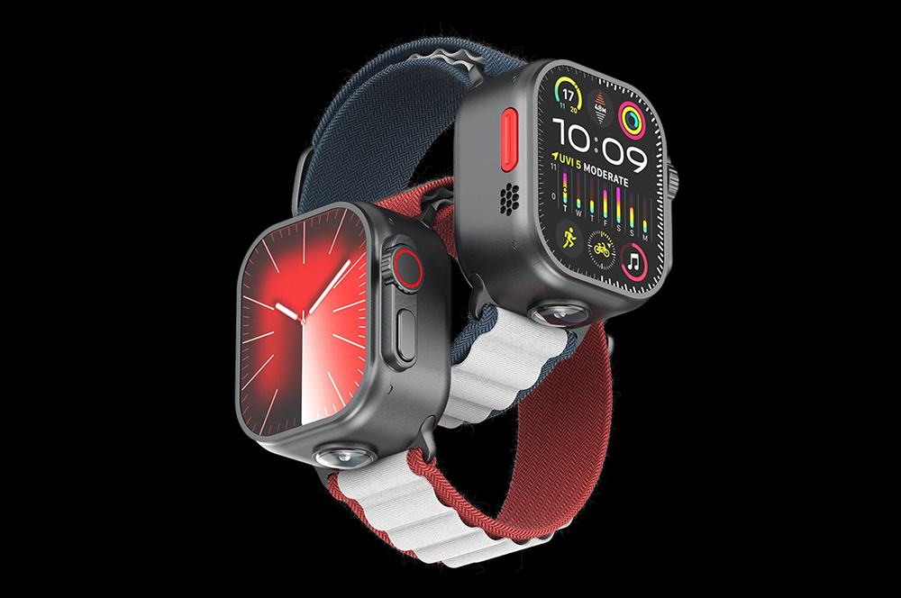 Apple Watch Ultra&nbsp;3, concept avec&nbsp;caméra&nbsp;360°