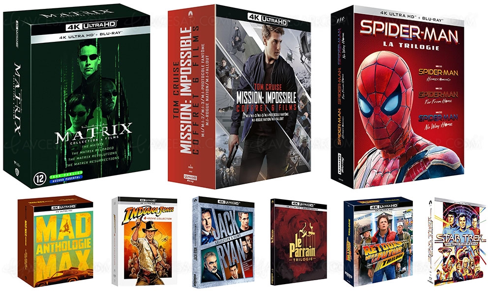 Promo Amazon, coffrets de Noël 4K Ultra&nbsp;HD à petit prix (environ 10&nbsp;€&nbsp;le&nbsp;titre)