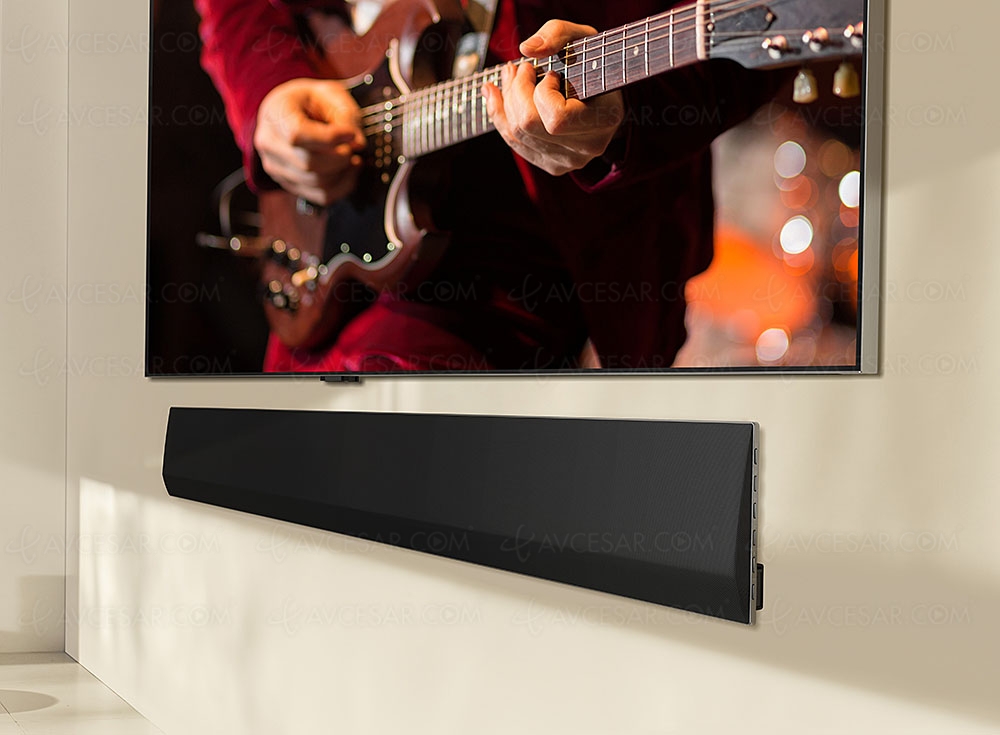 CES 24 > LG SG10TY&nbsp;: barre de son design et sans‑fil Wowcast, Dolby Atmos/DTS:X et&nbsp;Wi‑Fi