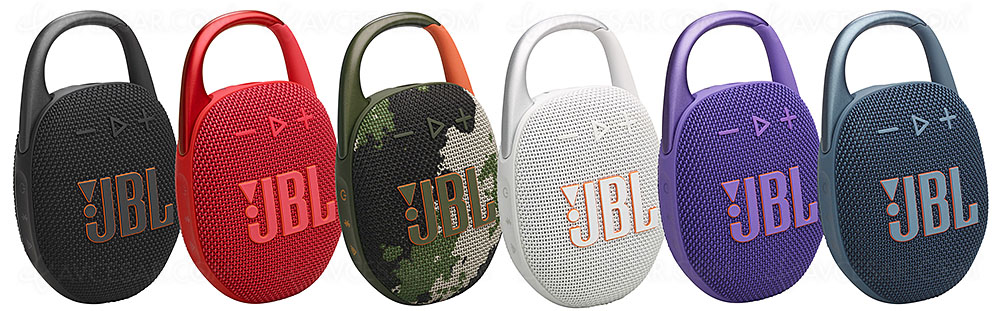 CES 24 > JBL Clip 5, enceinte Bluetooth Auracast étanche pour