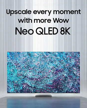 CES 24 > Samsung QN900D, TV Mini LED Ultra&nbsp;HD 8K&nbsp;: Tizen&nbsp;8.0, Daily+, Now+, design Infinity&nbsp;Air…