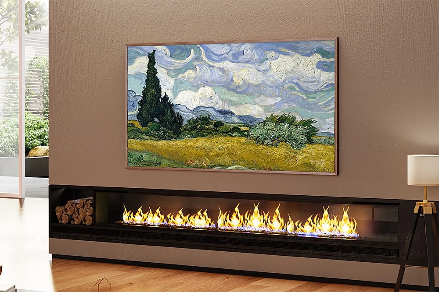 ces-24-hisense-canvas-tv-tv-ultra-hd-4k-lifestyle-pour-un-tableau-au-mur